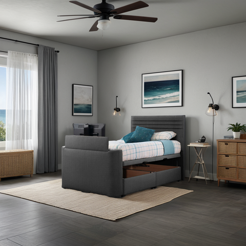 Image Chic TV Bed Side Ottoman