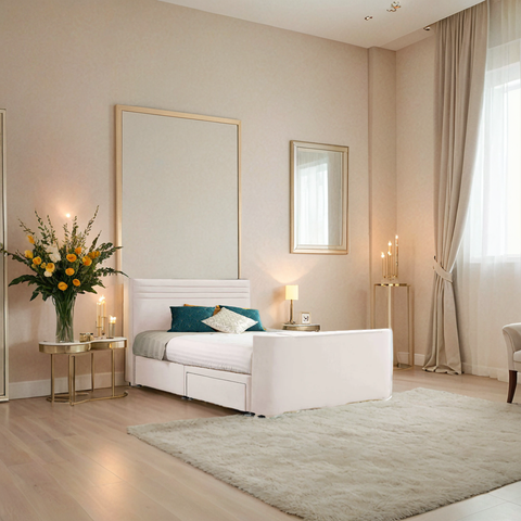 Image Chic TV Bed 2 Drawer