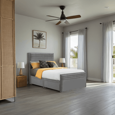 Style Chic Hybrid Fabric Bed 4 Drawer