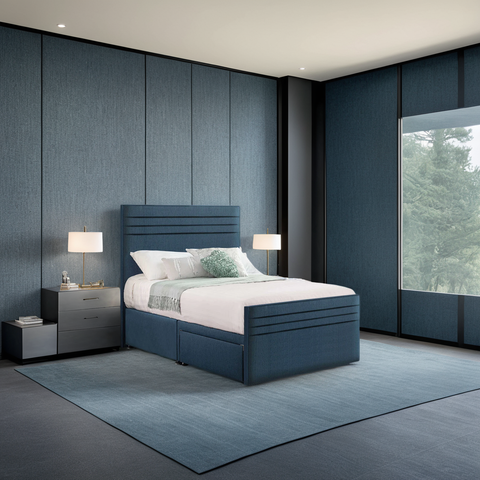 Style Chic Hybrid Fabric Bed 2 Drawer