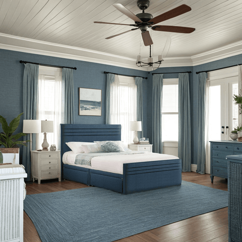 Style Chic Hybrid Fabric Bed 4 Drawer