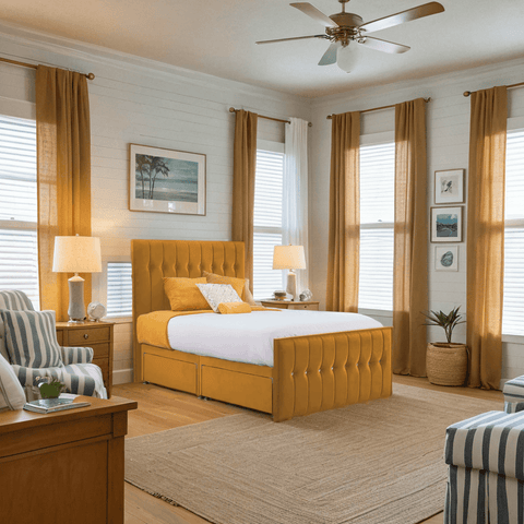 Style Sparkle Hybrid Fabric Bed 4 Drawer