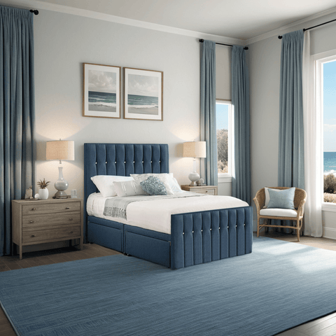 Style Sparkle Hybrid Fabric Bed 4 Drawer