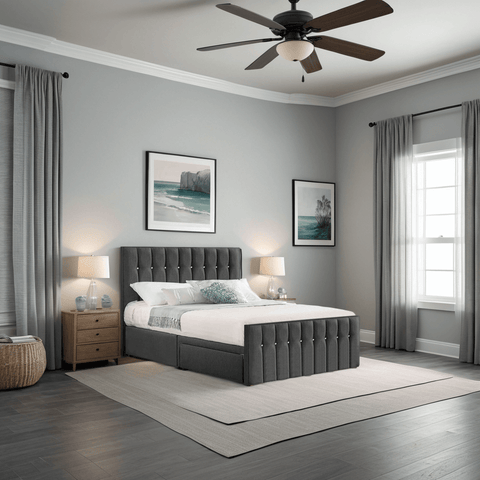 Style Sparkle Hybrid Fabric Bed 2 Drawer